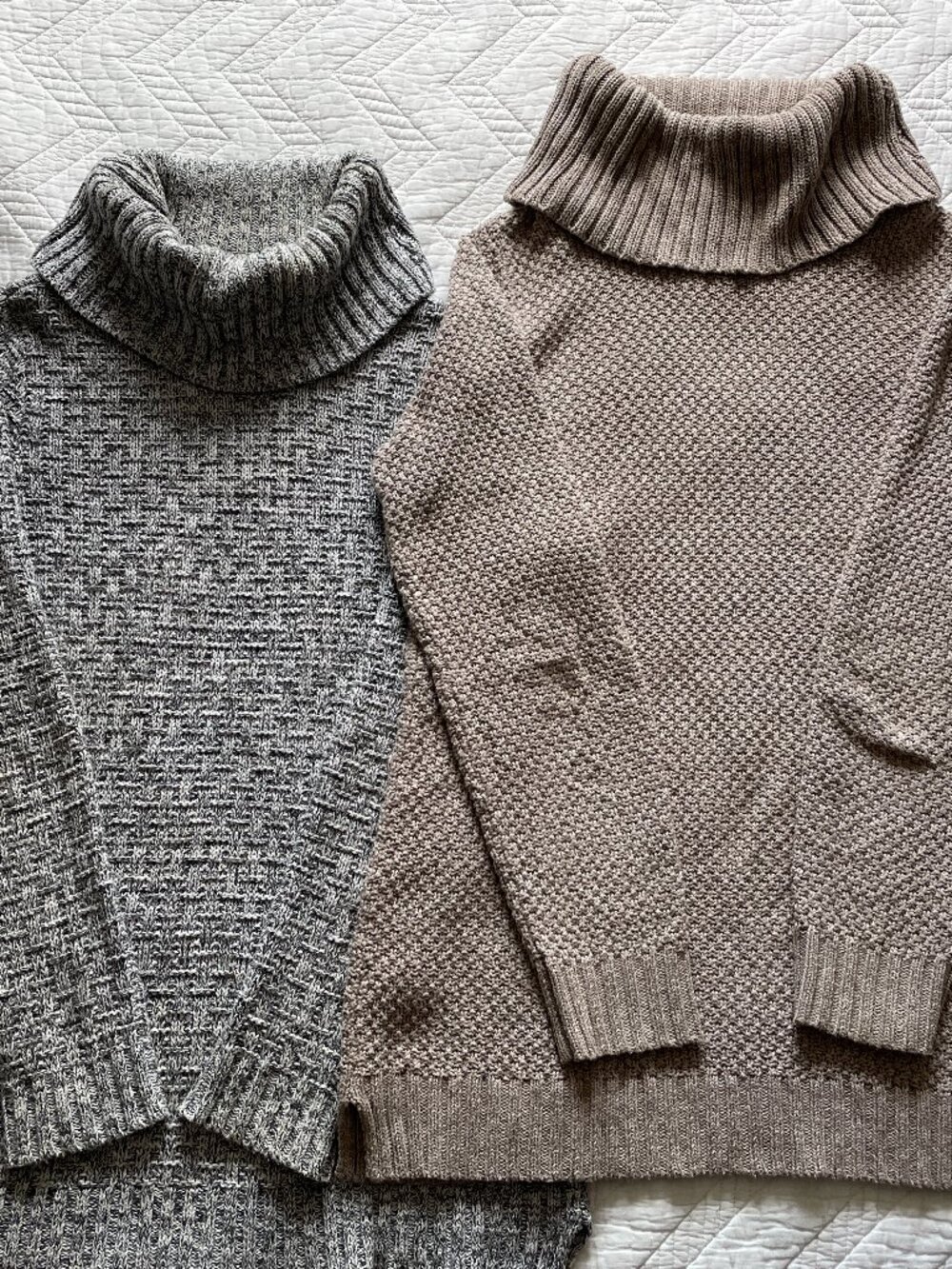 Two Hilary Radley Cowl Neck Sweaters